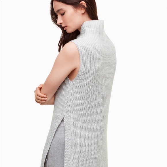 Wilfred Sleeveless Wool Turtleneck - Size Small - Picture 4 of 6